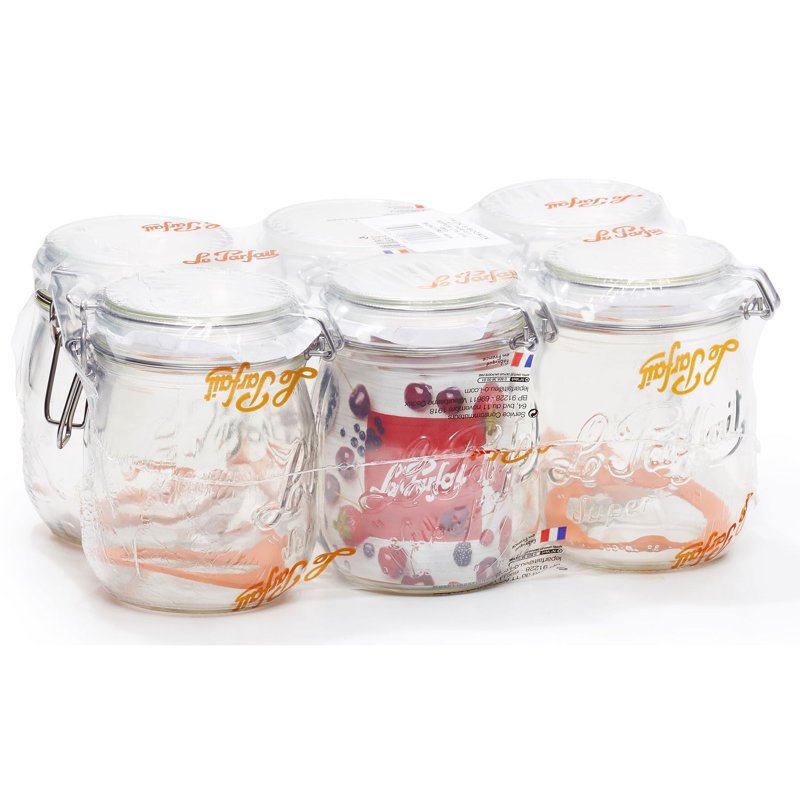 Super Preserve Glass Jar - Set of 6, 750 ml