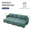 Canapé modulaire rembourré avec repose-pieds Zendajas-454507364