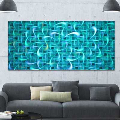 « turquoise aquarelle fractal pattern », impression sur toile