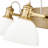 Hines 1-Light Vanity Light in Brushed Champagne Bronze with Opal Glass