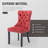 Friedrun Velvet Dining Chair Tufted Dining Room Chair with Solid Wood Leg-852858950