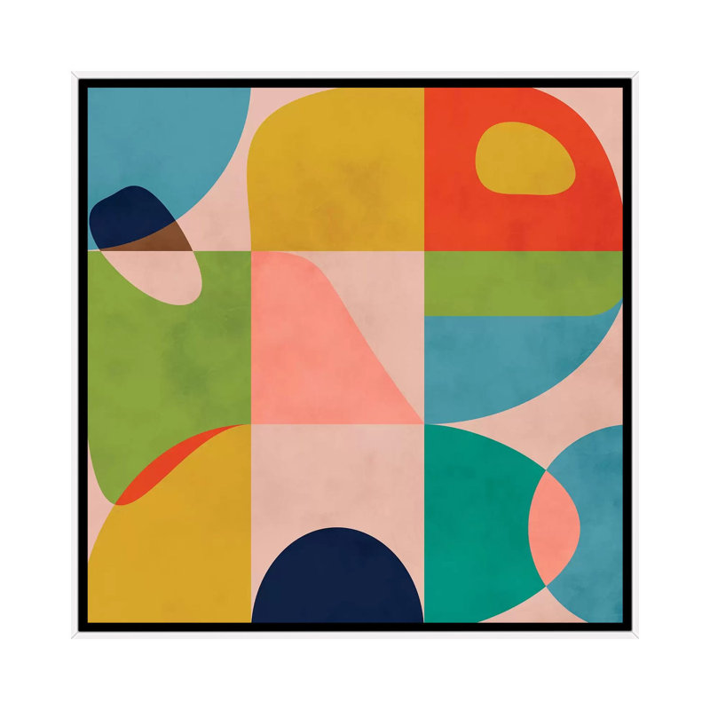 «Modern Mid Century Spring» par Ana Rut Bré - impression d'art graphique, Aucun mat, H 26 po x l 26 po x P 1,5 po