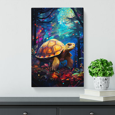 Tortoise Tachisme - Wrapped Canvas