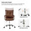  Chaise de bureau pivotante en similicuir de 22,2 po avec dossier capitonné Lundgren-1954259964