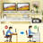 Sturdy Writing Desk (Not Include Stools)
