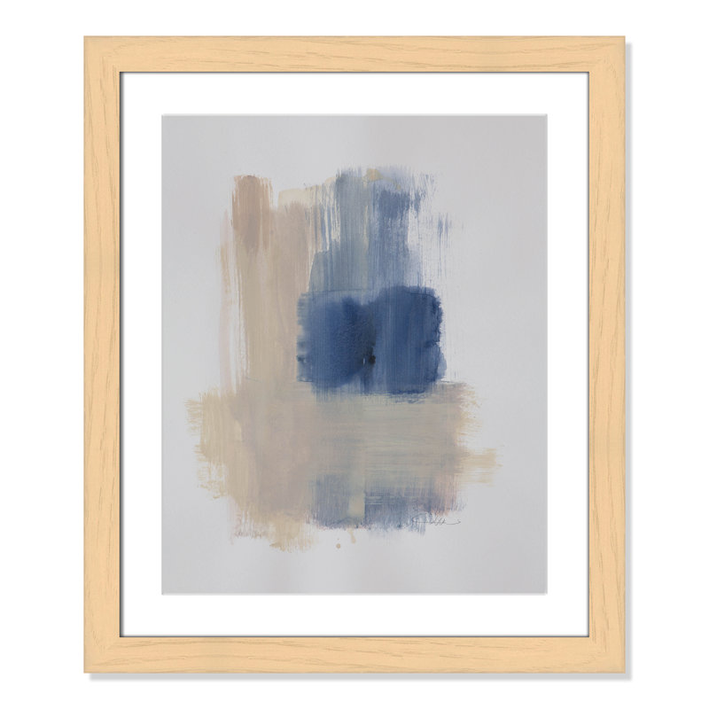Esmeray "Powder Room Wash III" Print, 27" H x 23" W x 1.25" D, Natural Cube Frame Matted