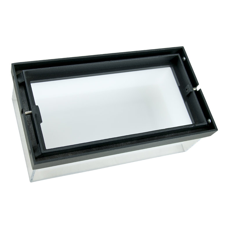 Folden Black 22cm H Integrated LED Outdoor Flush Mount, 3000K