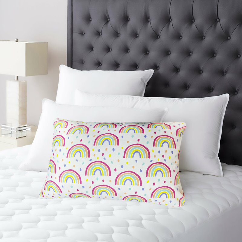 Taie d'oreiller en microfibre Indie-Rose, Multicolore, Abstrait
