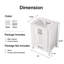 Ensemble de meuble-lavabo simple blanc 24 po
