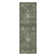 Tapis floral vert antidérapant lavable