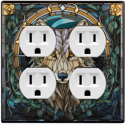 Nature Themed 2 - Gang Duplex Outlet Standard Wall Plate