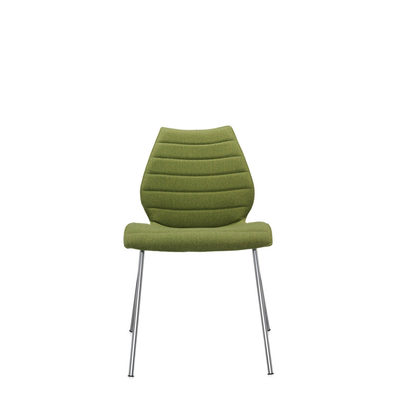 Maui Upholstered Dining Chair, Acid Green Trevira