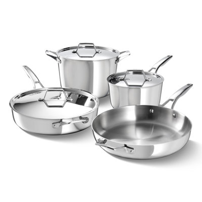 Calphalon Premier Stainless Steel 7-Piece Cookware Set