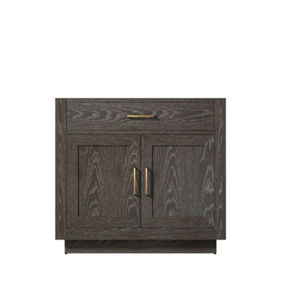 Meuble-lavabo simple en chêne brun 36 po X P 22 po D
