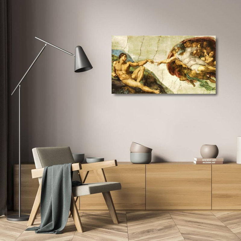 La création, H 13 po x l 24 po