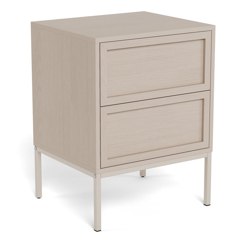 Mariestad 45.6 cm W Steel Bedside Table