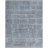 Area Rug in Gray/Teal Blue