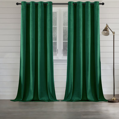 Velvet Room Darkening Curtain Panel Pair