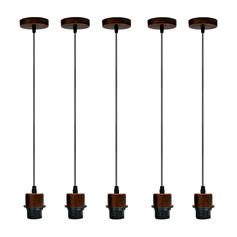 Bismarck 5 - Light Single Pendant, No, Rustic Red