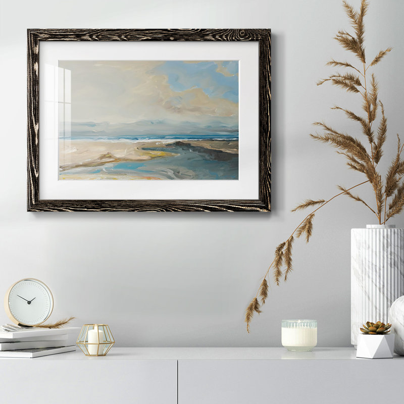 " Lincoln Beach ", Black, 22" H x 32" W