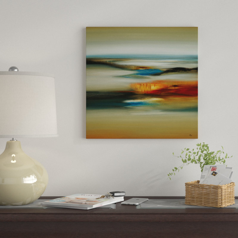 «Calm Scape», reproduction sur toile, H 26 po x l 26 po x P 1,5 po, Pas de tapis, Toile tendue