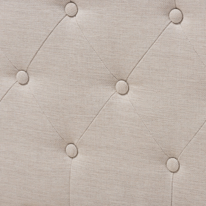 Ervinas Upholstered Daybed, Full, Light Beige Polyester