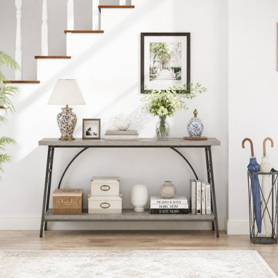 Console pour vestibule, salon avec tablette à 2 niveaux