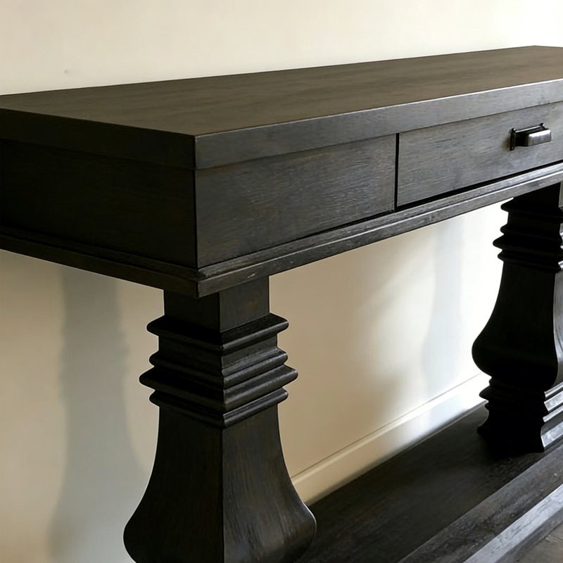 Console créative en bois de style européen, 33.46" H x 59.06" W x 14.96" D
