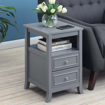 Cahoon 2 Drawer End Table with Shelf