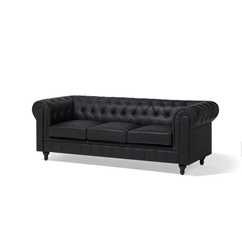 Mizelle Faux Leather Sofa