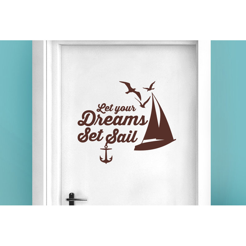 Nautical & Beach Wall Decal, Brown