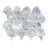 Seashell 14.63'' x 12.13'' Blue Fish Scale Glass Mosaic Wall Tile-45293103