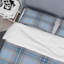 Ensemble de housse de couette en microfibre bleu clair / bleu marine 3 pièces