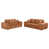 2 Pieces: Sofa, Loveseat
