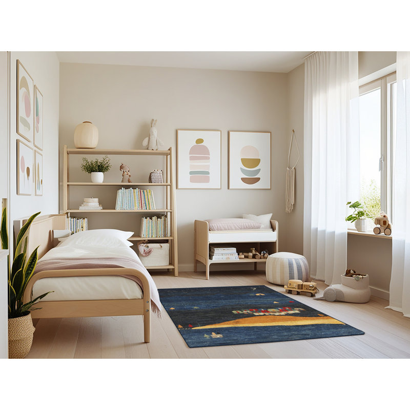 Tapis gris/beige/rouge contemporain, Rectangle 3 pi x 5 pi