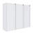 12" Bathroom Side Cabinet, 3-Soft Close Doors, Float Mounting Design-73872967