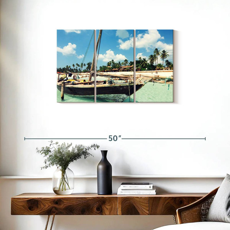 Mehar Zanzibar Island Boat, 20" H x 33" W