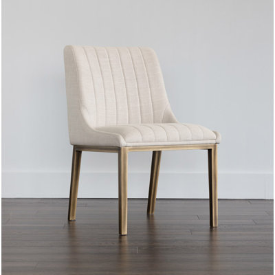 Beatriz 20'' H Linen Upholstered Side Chair