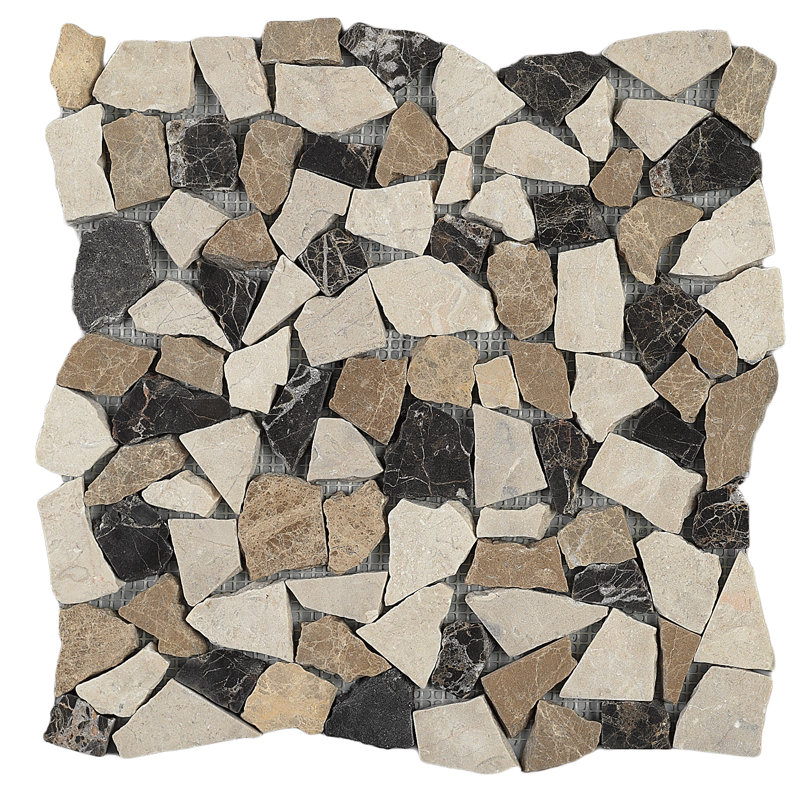 Blush Ferro 20 x 20 cm Beveled Porcelain Tile