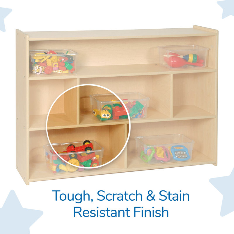 Maple 3-Shelf Adjustable Kids Toy Storage Unit