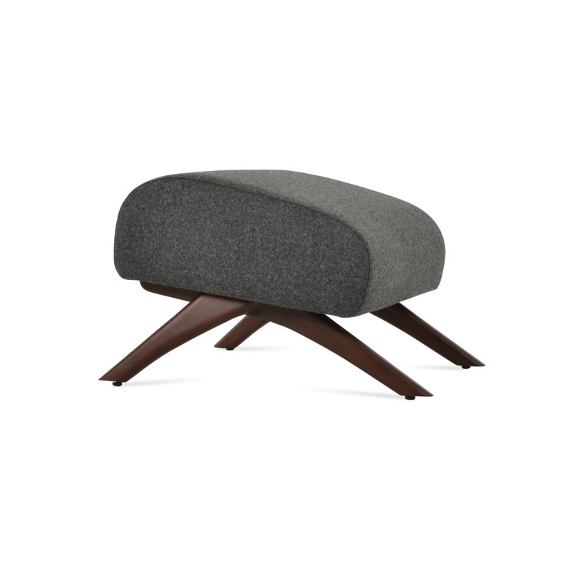 Repose-pieds en bois BRC, Gris