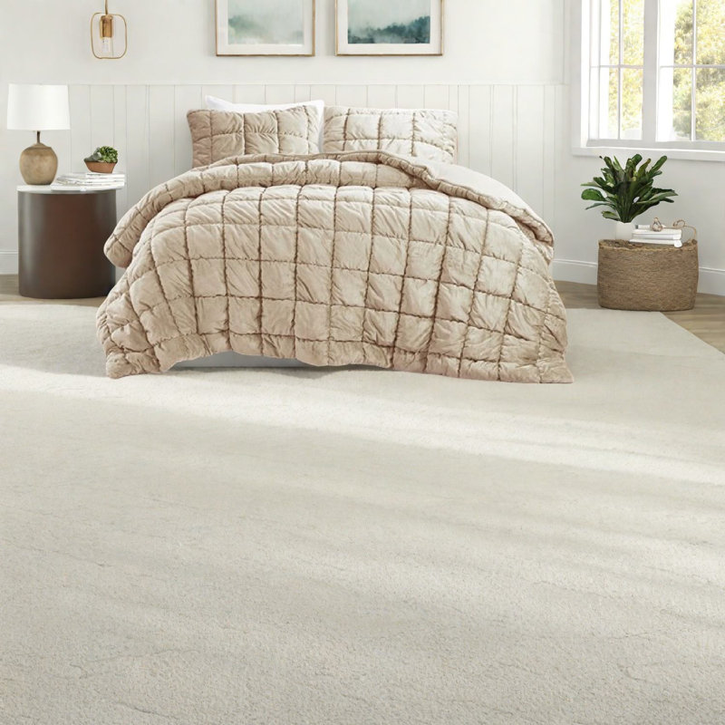 Ensemble de literie brun en forme de nuage, velours de polyester pour des nuits d'hiver douillettes