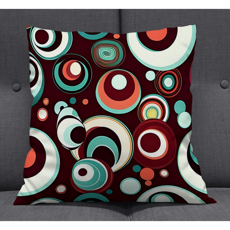 Throw Pillow, 16"H x 16"W, Pillow Cover Only - No Insert