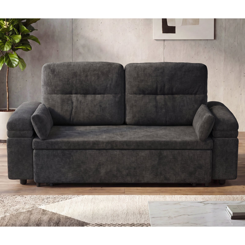 2 Seater Loveseat with Folding Sofa Bed