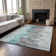 Premium Machine Washable Prisco Teal Rug