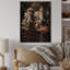 Art asiatique, éléphants thaïlandais sur impression sur bois-632540890