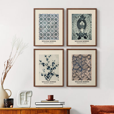 William Morris XXVI Framed Print - Set of 4