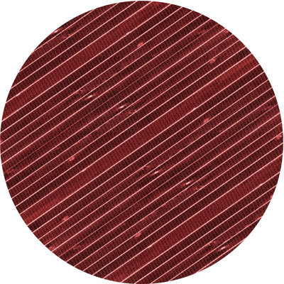 Tapis rayé marron