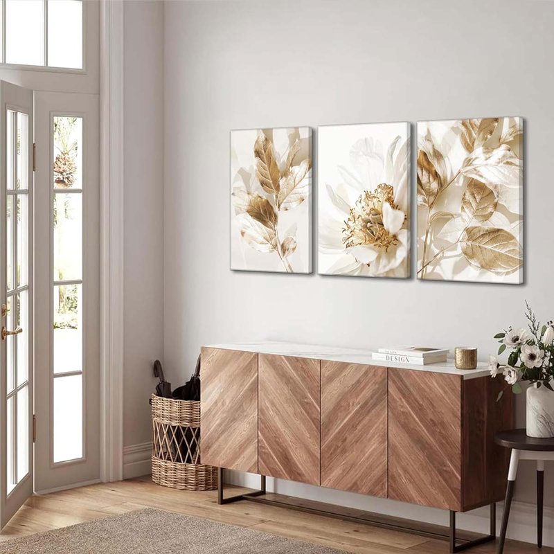 3 Piece Wrapped Canvas Print, 40 cm H x 30 cm W