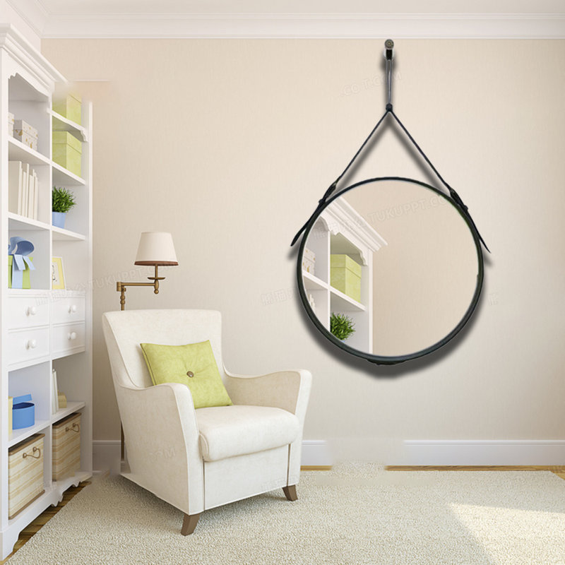 Hanging Mirror, Black